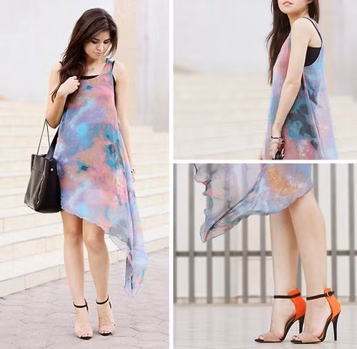 Chiếc đầm mỏng nhẹ Đàn ông luôn thích những người phụ nữ dịu dàng, bởi thế cho nên, những thiết kế khai thác tối đa nét đẹp yếu đuối ấy đều có sức hút rất lớn đối với họ. Xem thêm: Bất chấp nắng nóng, cô dâu hóa "thiên thần" với váy cưới cực "cool"