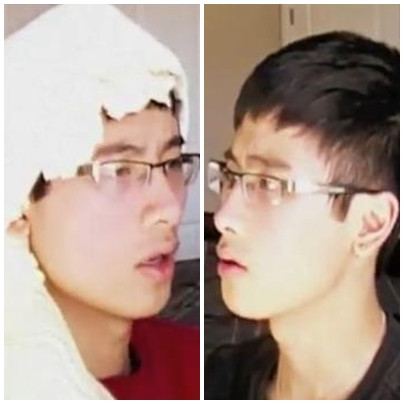 Bạn JVevermind hóa thân bà mẹ và cậu con trai trong clip Giáo dục giới tính. Bạn JVevermind hóa thân bà mẹ và cậu con trai trong clip Giáo dục giới tính.