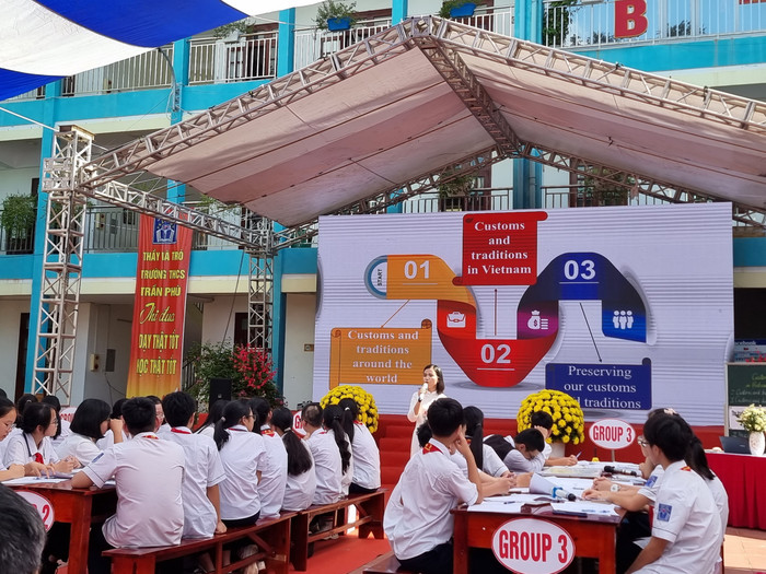 Tổ chức học 2 buổi/ngày mang lại nhiều lợi ích cho học sinh. Ảnh minh họa: Lã Tiến thcs-tran-phu-hp-1-4040.jpg