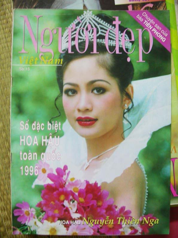 Hoa hậu Việt Nam 1996 - Hoa hậu Nguyễn Thiên Nga. Tạp chí Người đẹp Việt Nam có những chuyên san về hoa hậu xuất bản định kỳ. Hoa hậu Việt Nam 1996 - Hoa hậu Nguyễn Thiên Nga. Tạp chí Người đẹp Việt Nam có những chuyên san về hoa hậu xuất bản định kỳ.