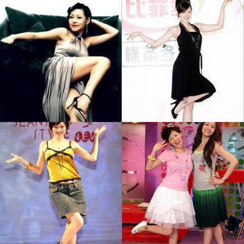 Nói đến cô nàng Tiểu S Từ Hy Đệ thì ai cũng tưởng tượng ra tư thế 2 cánh tay của cô nàng giang ra hai bên, một chân thì co lại đầy nhí nhảnh. Xem các chương trình của Tiểu S có thể dễ dàng bắt gặp những tư thế quen thuộc này của cô nàng, ngoài những màn rờ ngực “gia truyền” các nam khách mời.