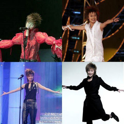 Lý Vũ Xuân luôn có cách giang rộng hai cánh tay mỗi khi cô thể hiện mình trên sân khấu.