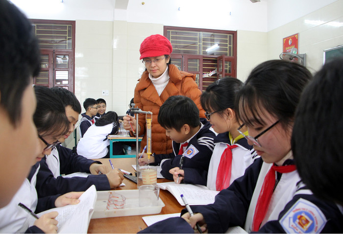 Cô Chang là một trong những giáo viên tiên phong trong dạy học tích hợp STEM (Ảnh: Lã Tiến) Cô Chang là một trong những giáo viên tiên phong trong dạy học tích hợp STEM (Ảnh: Lã Tiến)