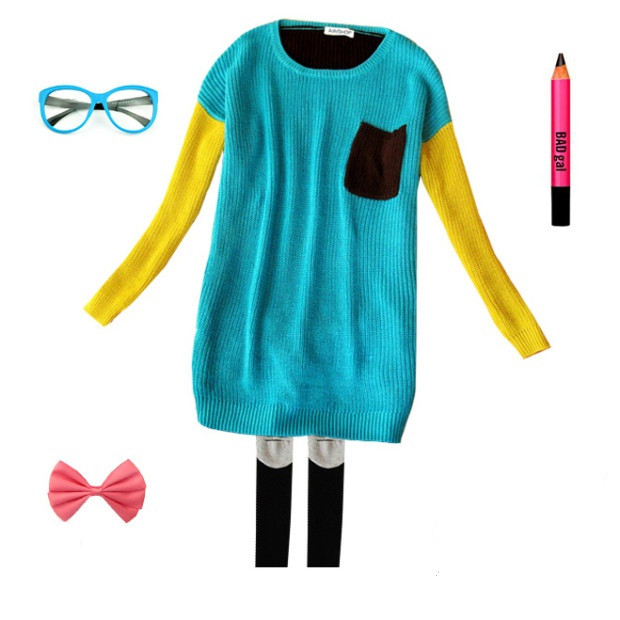 Đơn giản nhưng vẫn cực kỳ cá tính với áo pha màu xanh – đen – vàng. Nếu không thích quần tất, có thể kết hợp với quần Jeans cũng rất đẹp. Đơn giản nhưng vẫn cực kỳ cá tính với áo pha màu xanh – đen – vàng. Nếu không thích quần tất, có thể kết hợp với quần Jeans cũng rất đẹp.