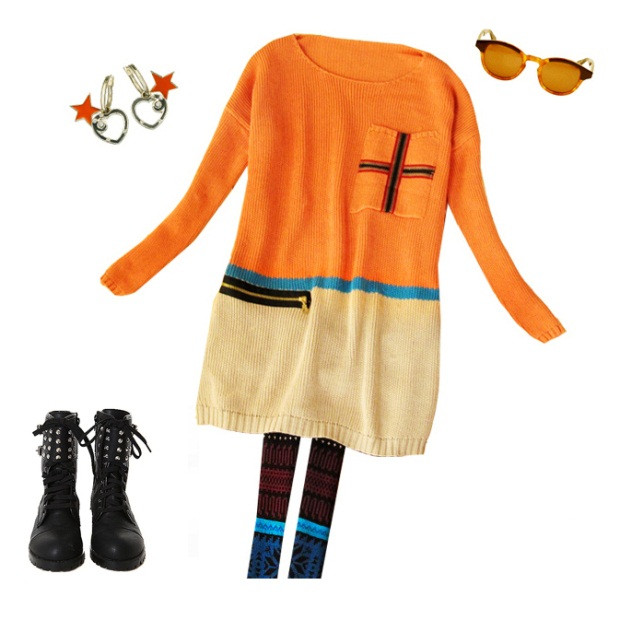 Chiếc túi khóa trở thành nét chấm phá cho chiếc áo len này, khiến nó trở nên độc đáo và khác biệt so với “chị em họ hàng còn lại”. Chiếc túi khóa trở thành nét chấm phá cho chiếc áo len này, khiến nó trở nên độc đáo và khác biệt so với “chị em họ hàng còn lại”.