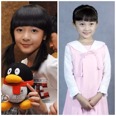 Từ Kiều - 15 tuổi (trái) và Lâm Diệu Khả - 13 tuổi (phải).