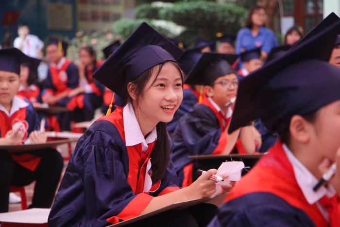 Học sinh Trường Trung học cơ sở Tô Hiệu đạt được nhiều thành tích cao trong những năm qua (Ảnh: Lã Tiến)