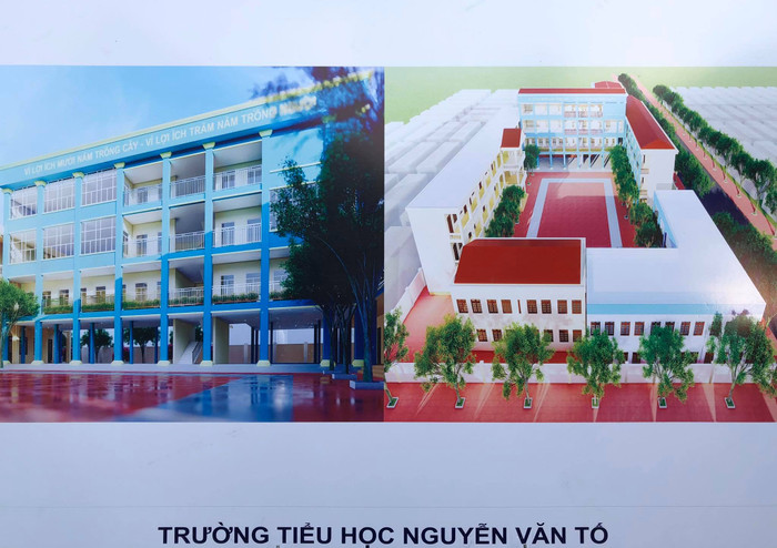 Phối cảnh Trường Tiểu học Nguyễn Văn Tố (quận Lê Chân, Hải Phòng) sau khi xây dựng (Ảnh: CTV)