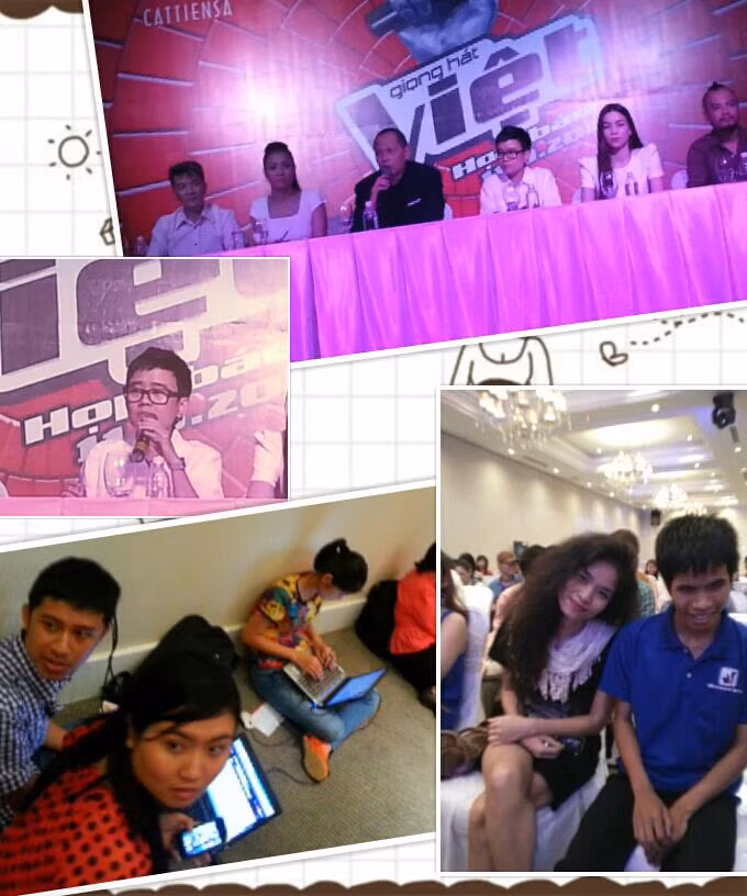 Toàn cảnh buổi họp báo The Voice chiều 11/9.