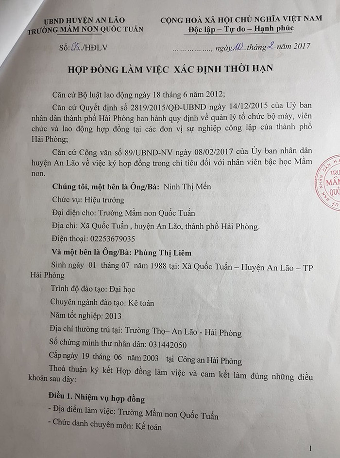 Các nhân viên kế toán được ký hợp đồng làm việc xác định thời hạn (Ảnh: Lã Tiến) Các nhân viên kế toán được ký hợp đồng làm việc xác định thời hạn (Ảnh: Lã Tiến)