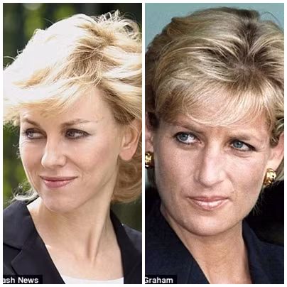 Naomi Watts (trái) sau khi đã được các nhà hóa trang "phù phép" thành Công nương Diana thời điểm năm 1997, khi bà ở Angola. >Ngắm ảnh Naomi Watts tuyệt đẹp trong tạo hình Công nương Diana Naomi Watts (trái) sau khi đã được các nhà hóa trang "phù phép" thành Công nương Diana thời điểm năm 1997, khi bà ở Angola. >Ngắm ảnh Naomi Watts tuyệt đẹp trong tạo hình Công nương Diana