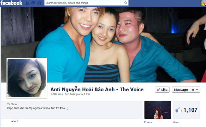 Hiện nay những thành viên của mạng xã hội facebook đã có cách bày tỏ thái độ yêu ghét của họ thông qua những fanpage ủng hộ, tẩy chay, anti hay kêu gọi... đối với nhân vật mà họ muốn hướng đến....