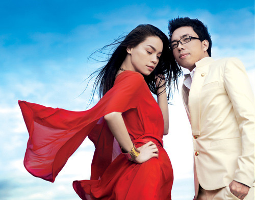 Ca sĩ Hồ Ngọc Hà và nhạc sĩ Hồng Thuận. Ảnh.Zing.