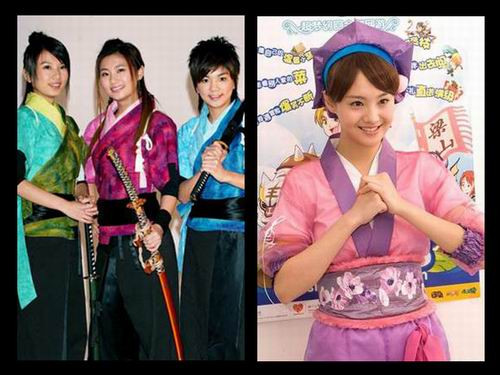 Những hiệp nữ áo vải bình dân: Ngoài tạo hình của các đả nữ oai hùng trong các trang phục lộng lẫy giáp sắt hay diễm lệ của các công chúa thì tạo hình của những hiệp nữ áo vải dân dã cũng là nguồn cảm hứng trong các game trực tuyến như của nhóm S.H.E và người đẹp Trịnh Sảng (trái). Những hiệp nữ áo vải bình dân: Ngoài tạo hình của các đả nữ oai hùng trong các trang phục lộng lẫy giáp sắt hay diễm lệ của các công chúa thì tạo hình của những hiệp nữ áo vải dân dã cũng là nguồn cảm hứng trong các game trực tuyến như của nhóm S.H.E và người đẹp Trịnh Sảng (trái).