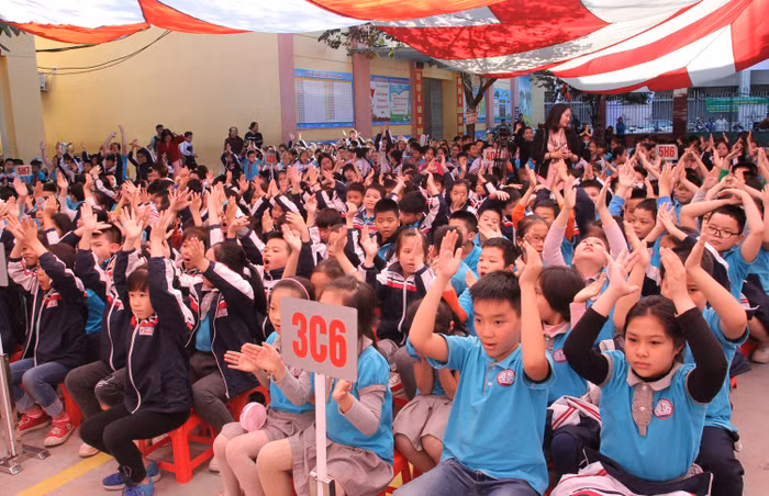 Chuyên đề nhận được sự ủng hộ, cổ vũ, động viên của đông đảo phụ huynh, học sinh nhà trường (Ảnh: LT)