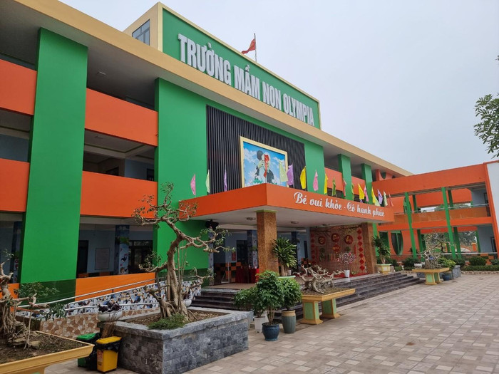 Trường Mầm non Olympia được doanh nghiệp xây dựng trong năm 2021 (Ảnh: PL)