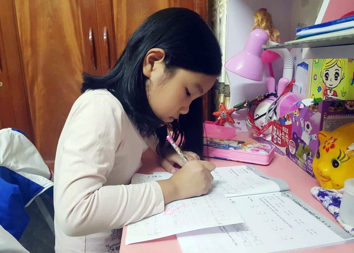 Trong thời gian nghỉ học phòng, chống dịch Vovid-19, học sinh tại Hải Phòng tích cực, chủ động ôn tập bài (Ảnh: CTV)