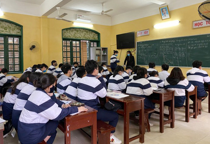 Ngành giáo dục Hải Phòng đang triển khai các giải pháp cho học sinh ôn tập, tự học, đặc biệt là chương trình học để thi tốt nghiệp trung học phổ thông. (Ảnh: LT)