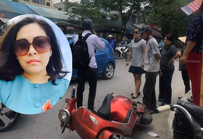 Bà Dương Thị Thùy Trang nói "con người không quan trọng" sau va chạm giao thông gây bức xúc dư luận (Ảnh cắt từ clip).