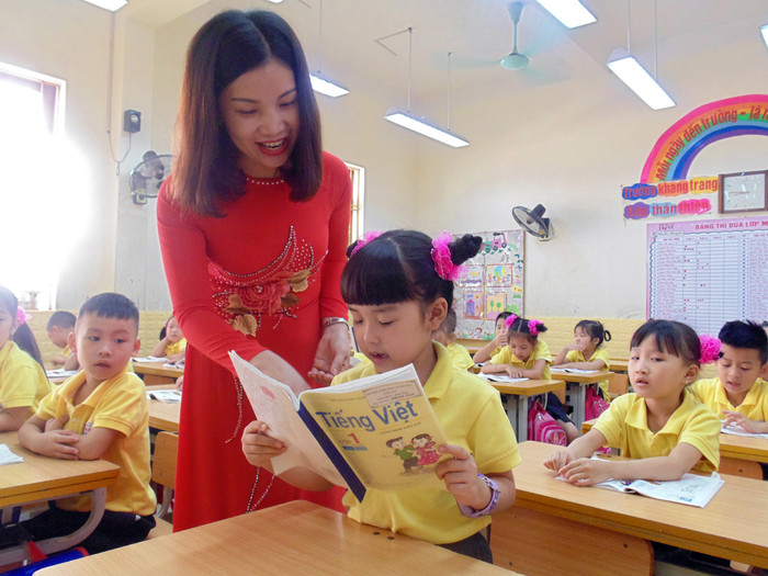 Cô giáo Nguyễn Thị Hằng, giáo viên Trường tiểu học An Dương (Hải Phòng). (Ảnh: Lã Tiến) Cô giáo Nguyễn Thị Hằng, giáo viên Trường tiểu học An Dương (Hải Phòng). (Ảnh: Lã Tiến)