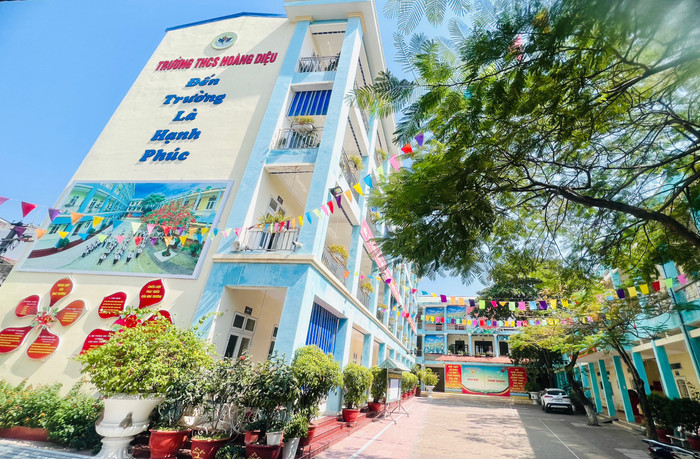 Trường Trung học cơ sở Hoàng Diệu đã đạt được nhiều thành tích trong năm học 2022-2023 (Ảnh: Nhà trường cung cấp)