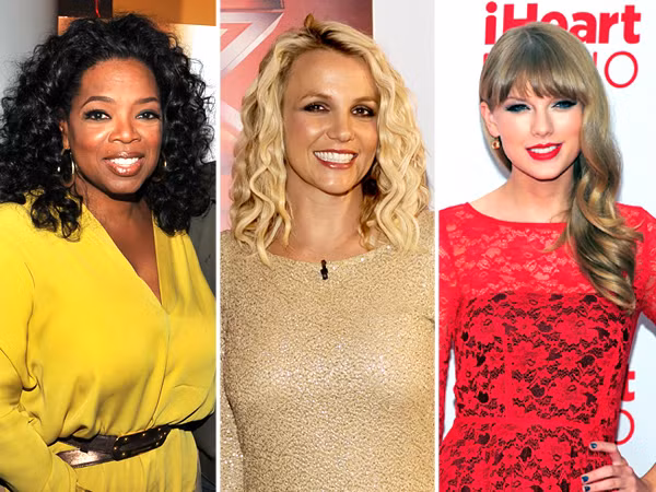 Oprah Winfrey, Britney Spears và Taylor Swift trở thành 3 ngôi sao nữ có thu nhập khủng nhất năm 2012 ở Hollywood theo công bố của Forbes.