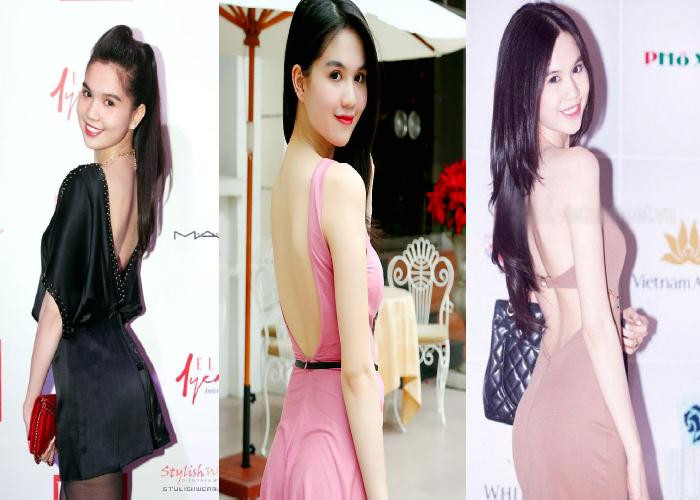 Dù ở góc nào, Ngọc Trinh cũng thật sexy với tấm lưng trần nuột nà của mình. Dù ở góc nào, Ngọc Trinh cũng thật sexy với tấm lưng trần nuột nà của mình.