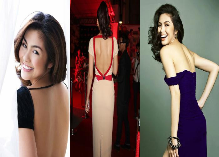 Khuôn mặt khả ái, nụ cười rạng rỡ và tấm lưng trần nõn nà được người đẹp khoe một cách triệt để, chúng khiến cô quyến rũ bội phần. Khuôn mặt khả ái, nụ cười rạng rỡ và tấm lưng trần nõn nà được người đẹp khoe một cách triệt để, chúng khiến cô quyến rũ bội phần.