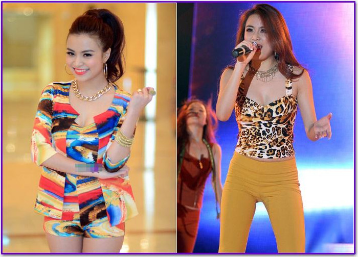 Hoàng Thùy Linh trông đấy sức sống với những khe hở chết người. Hoàng Thùy Linh trông đấy sức sống với những khe hở chết người.