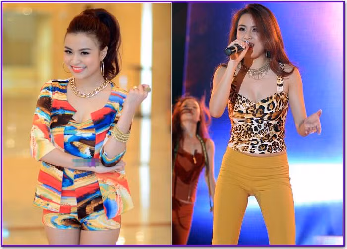 Hoàng Thùy Linh trông đấy sức sống với những khe hở chết người.