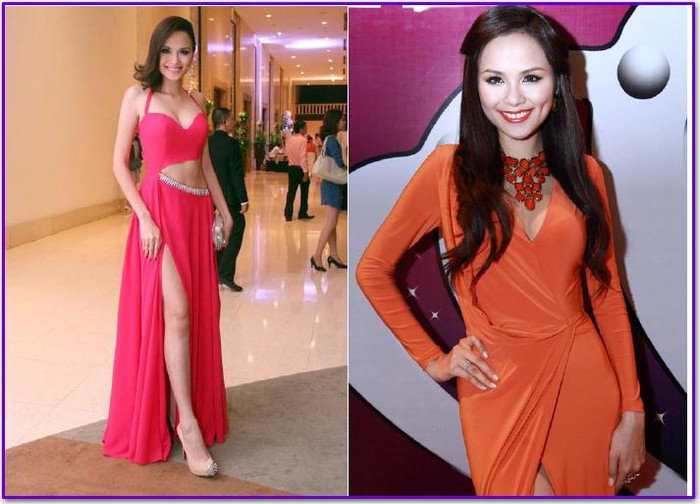 Cô "khoe" nó trong nhiều bộ trang phục cô mặc. Cô "khoe" nó trong nhiều bộ trang phục cô mặc.