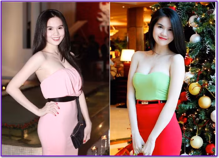 Vòng 1 trắng ngần mướt mắt của Ngọc Trinh khiến ta không thể rời mắt nhìn