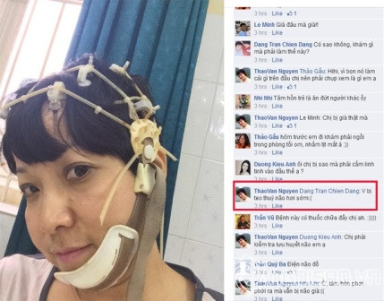 Bởi vì cách đây vài ngày, hình ảnh Thảo Vân bị bệnh đã khiến không ít người hâm mộ cảm thấy lo lắng cho cô