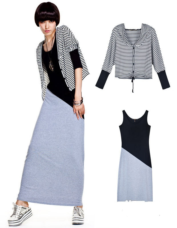 Bộ 10: Thời trang xu hướng madam thịnh hành những năm 80 – 90 đã quay trở lại. Bằng việc kết hợp áo khoác lửng xinh xắn, bạn đã có ngay bộ đồ phong cách độc đáo.