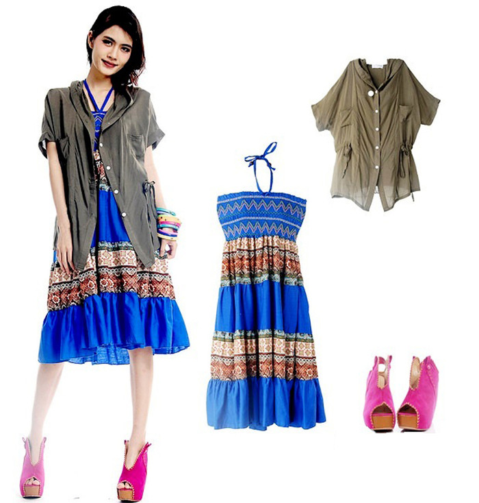 Bộ 9: Style này dễ tạo ấn tượng bạn là một quý cô tinh tế và rất biết cách phối hợp, chọn lựa quần áo.