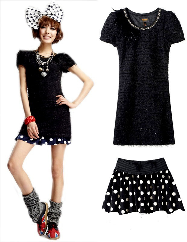 Bộ 1: Nếu trời không quá lạnh, và bạn được mời tham gia bữa tiệc trong nhà (có lò sưởi), đừng ngại ngần chọn style “quý cô bí ẩn” này.