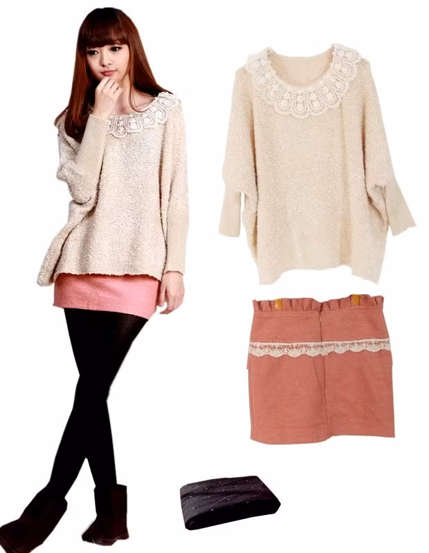 Bộ 5: Dịu dàng, ngọt ngào như bá tước tiểu thư, chính là cảm giác bộ trang phục này đem lại.