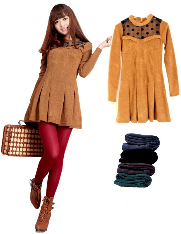 Bộ 4: Dịu dàng, nền nã với áo váy chân xòe. Trông bạn chẳng khác nào nàng chích bông mùa xuân.