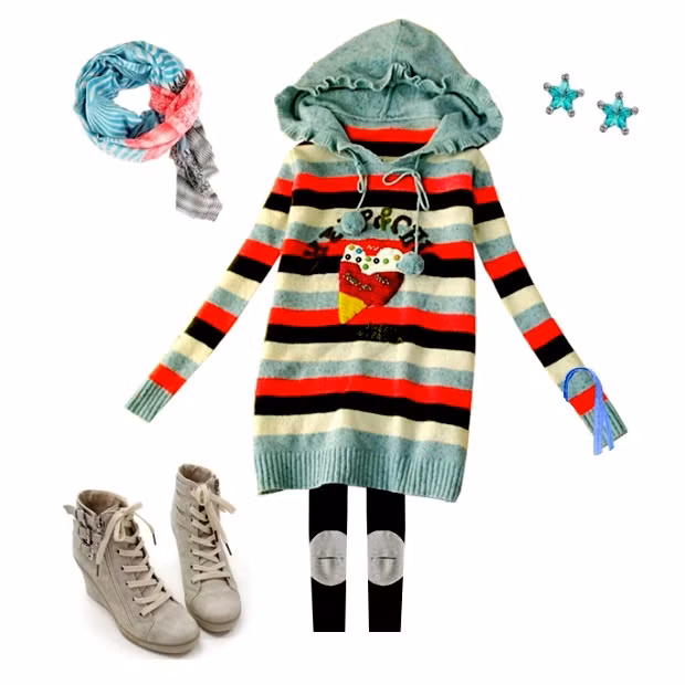 “Hắn” rất nhí nhảnh và chuộng phong cách teen. Vậy thì, chọn mua áo sọc màu dễ thương này.