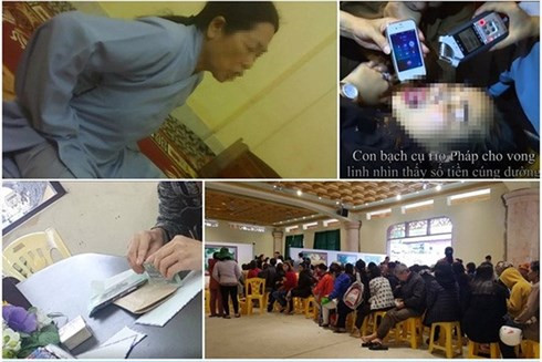 Hoạt động thỉnh vong báo oán tại chùa Ba Vàng (Quảng Ninh) diễn ra nhiều năm qua (Ảnh: Báo Lao Động) Hoạt động thỉnh vong báo oán tại chùa Ba Vàng (Quảng Ninh) diễn ra nhiều năm qua (Ảnh: Báo Lao Động)