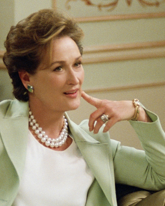Vai diễn quý bà thanh lịch, đài các trong phim rất hợp với phong cách của Meryl.