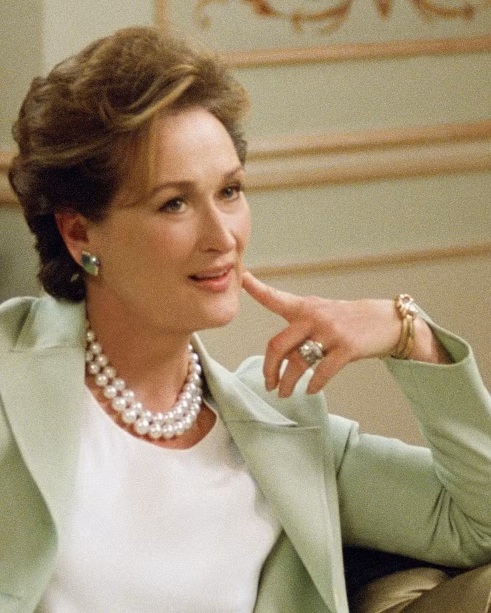 Vai diễn quý bà thanh lịch, đài các trong phim rất hợp với phong cách của Meryl.