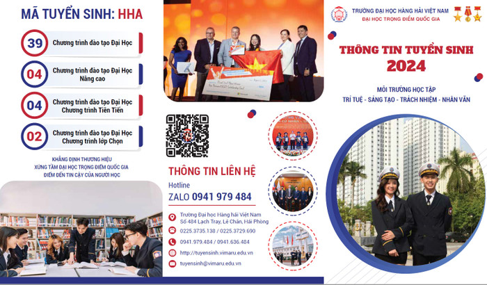 Thông tin tuyển sinh năm 2024 của Trường Đại học Hàng hải Việt Nam (Ảnh: NTCC) tuyen-sinh-2024-1.jpg