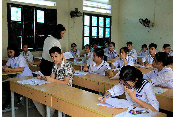 Thí sinh dự thi vào lớp 10 tại Hải Phòng (Ảnh: CTV) Thí sinh dự thi vào lớp 10 tại Hải Phòng (Ảnh: CTV)
