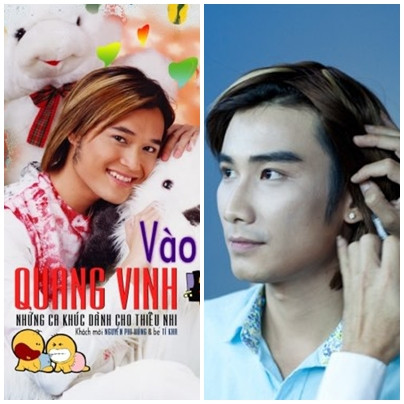 Quang Vinh (trái) và phiên bản "nhái" Chí Thiện.