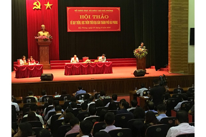 Các đại biểu cho rằng, công tác dạy thêm học thêm tại Hải Phòng còn nhiều bất cập (Ảnh: CTV) Các đại biểu cho rằng, công tác dạy thêm học thêm tại Hải Phòng còn nhiều bất cập (Ảnh: CTV)