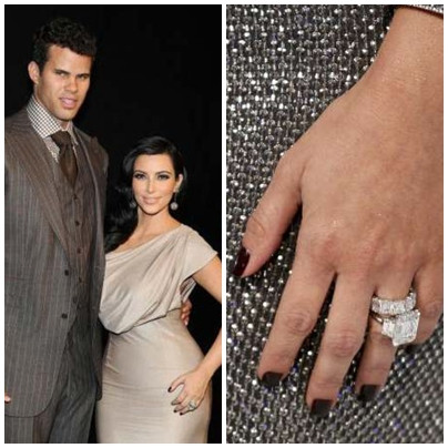 Kim Kardashian và Kris Humphries sở hữu chiếc nhẫn kim cương 20.5 cara trị giá 2 triệu USD. Ảnh. AFP/Reuters. Kim Kardashian và Kris Humphries sở hữu chiếc nhẫn kim cương 20.5 cara trị giá 2 triệu USD. Ảnh. AFP/Reuters.