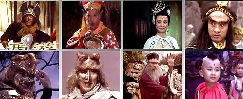 Tạo hình các nhân vật yêu quái trong "Tây Du Ký" được nghệ sĩ hóa trang Vương Hy Chung vẽ mặt và trực tiếp cùng cộng sự tạo nên. Tạo hình các nhân vật yêu quái trong "Tây Du Ký" được nghệ sĩ hóa trang Vương Hy Chung vẽ mặt và trực tiếp cùng cộng sự tạo nên.