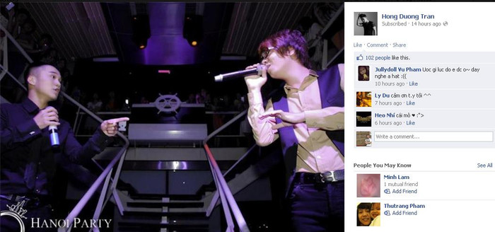 Đây không phải Hồng Dương và Anh Tuấn tại vòng Đối đầu The Voice, hai anh em họ đang cùng song ca đầy hứng khởi tại một cuộc hội ngộ tại Hà Nội cùng các thành viên M4U. Đây không phải Hồng Dương và Anh Tuấn tại vòng Đối đầu The Voice, hai anh em họ đang cùng song ca đầy hứng khởi tại một cuộc hội ngộ tại Hà Nội cùng các thành viên M4U.