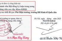 Lý lịch khoa học GS Trần Thị Vân Hoa: NEU xác nhận nhưng khai công tác lại ở nơi khác